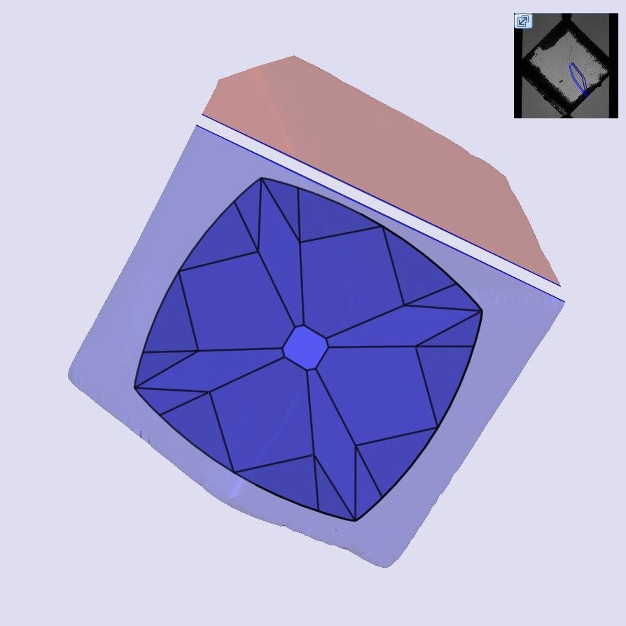 3.03ct | E/VVS2 Cushion Shape Peruzzi Cut Lab Diamond (IGI)
