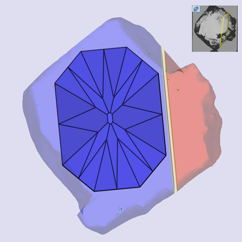 3.53ct | E/VS1 Octagon Shape Antique Old Mine Cut Lab Diamond (IGI)