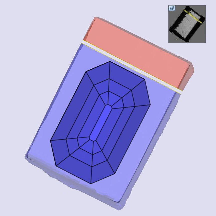 3.32ct | N/VVS2 Champagne Octagon Shape Step Cut Lab Diamond (IGI)