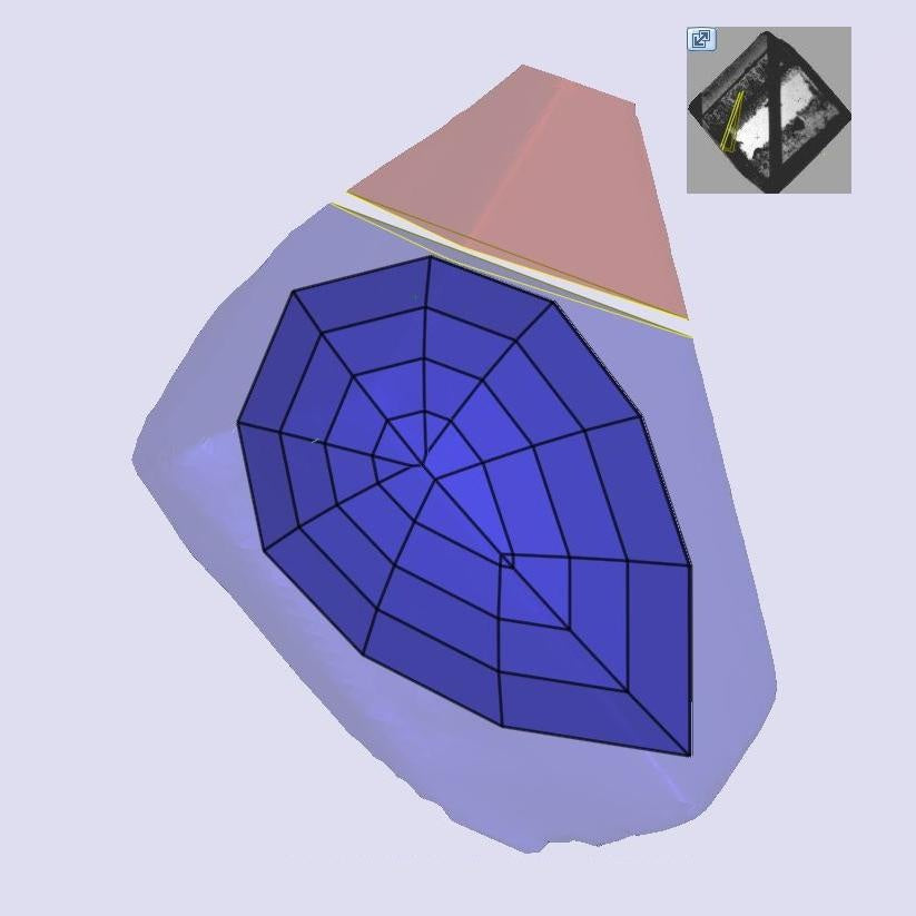 1.02ct | D/VVS1 Pear Shape Step Cut Lab Diamond (IGI)