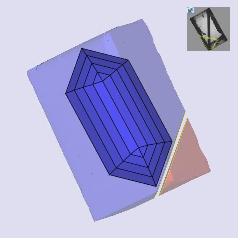 1.72ct | F/VS1 Hexagon Shape Step Cut Lab Diamond (IGI)