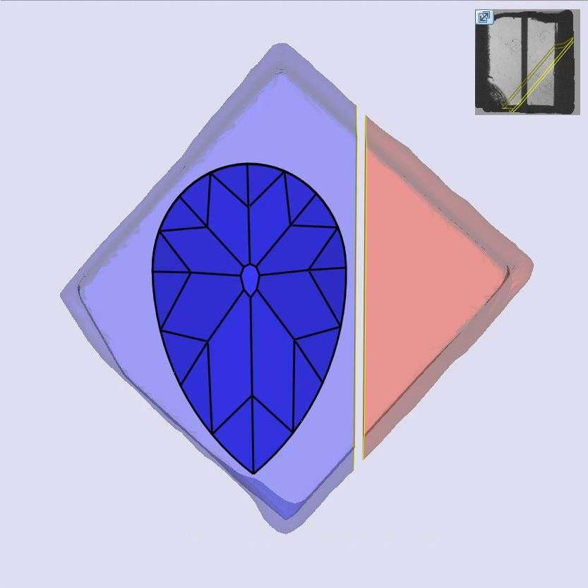 3.08ct | K/VVS2 Pear Shape Old Mine Cut Lab Diamond (IGI)-LITHOS Diamond