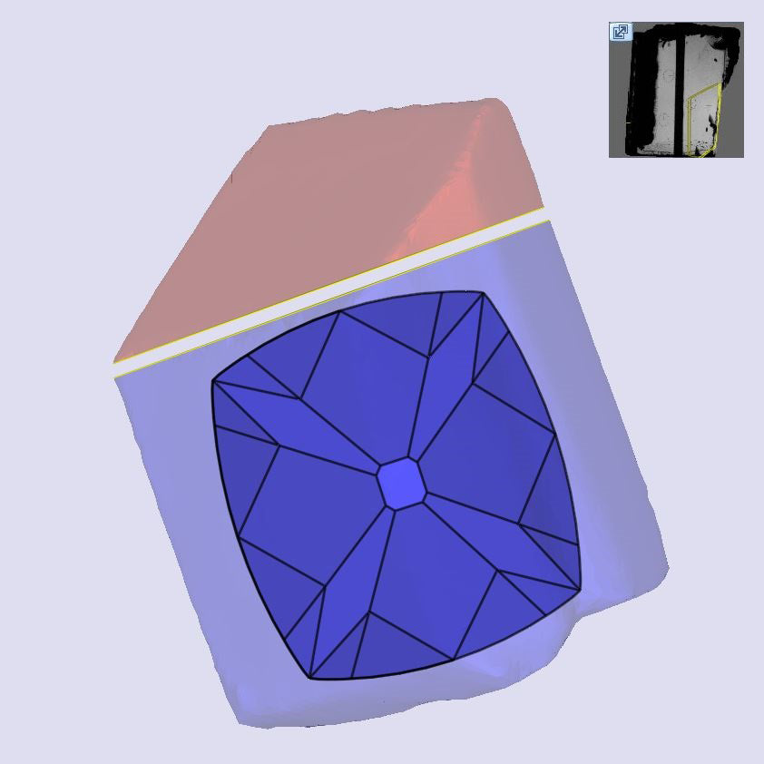 2.83ct | S-T/VVS2 Champagne Cushion Shape Peruzzi Cut Lab Diamond (IGI)-LITHOS Diamond