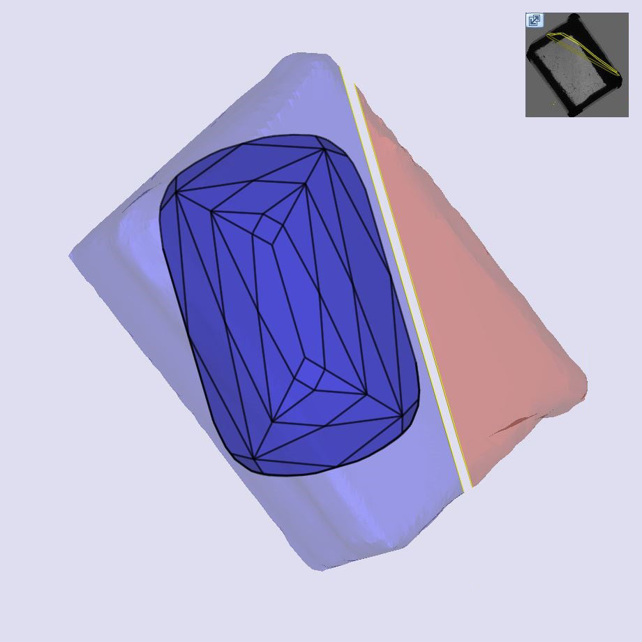 2.84ct | N/VS1 Champagne Cushion Shape Lattice Cut Lab Diamond (IGI)-LITHOS Diamond
