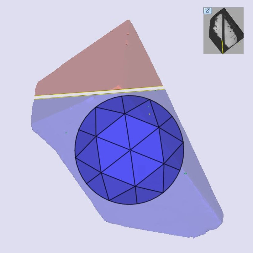 0.52ct | E/VVS2 Round Shape Rose Cut Lab Diamond (IGI)