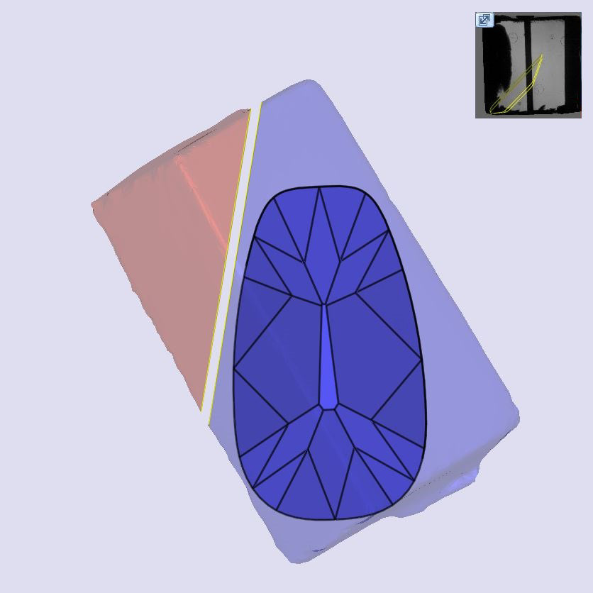 3.90ct | N/VVS2 Champagne Tapered Cushion Shape Old Mine Cut Lab Diamond (IGI)-LITHOS Diamond