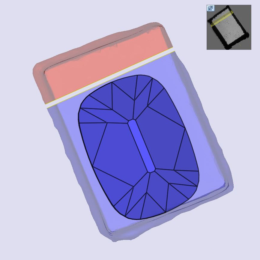 2.80ct | Q-R/VVS2 Champagne Cushion Shape Old Mine Cut Lab Diamond (IGI)