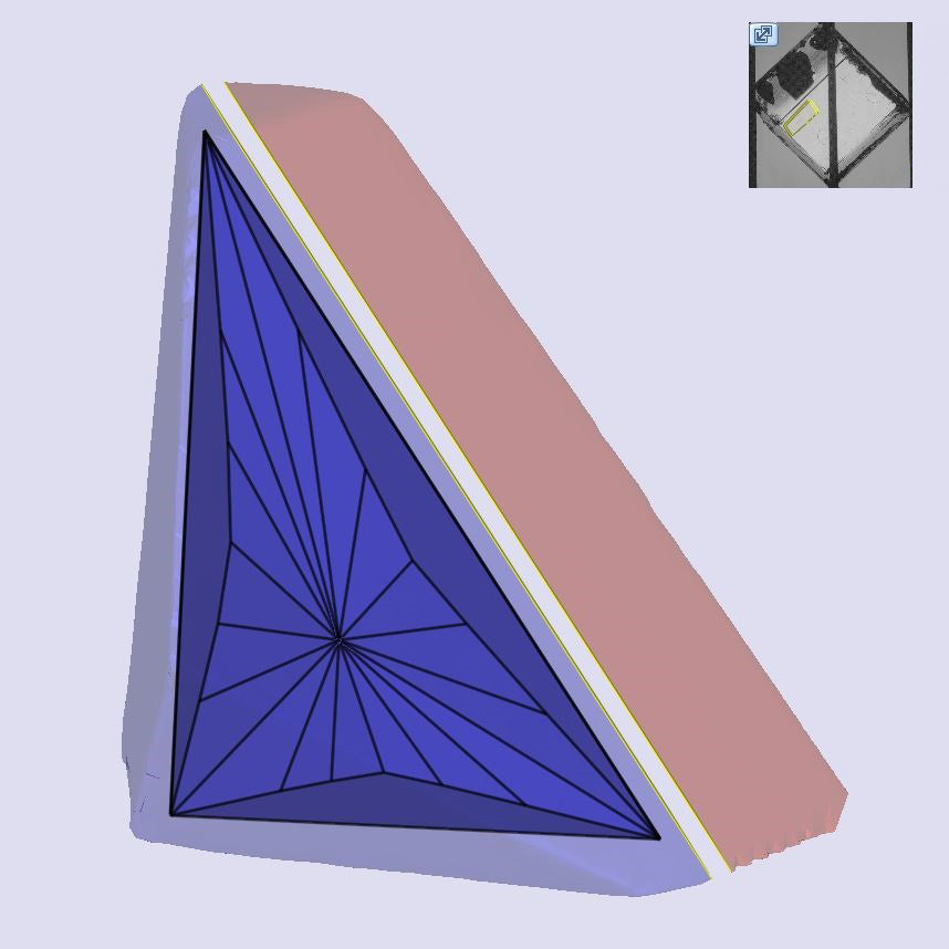 0.55ct | E/VVS2 Triangular Shape Brilliant Cut Lab Diamond