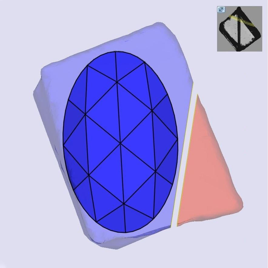 1.17ct | H/VS1 Oval Shape Rose Cut Lab Diamond (IGI)