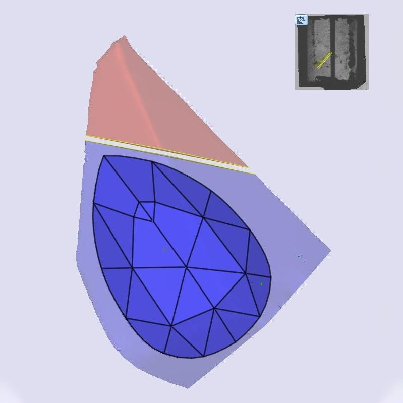 1.02ct | E/VS1 Pear Shape Rose Cut Lab Diamond (IGI)