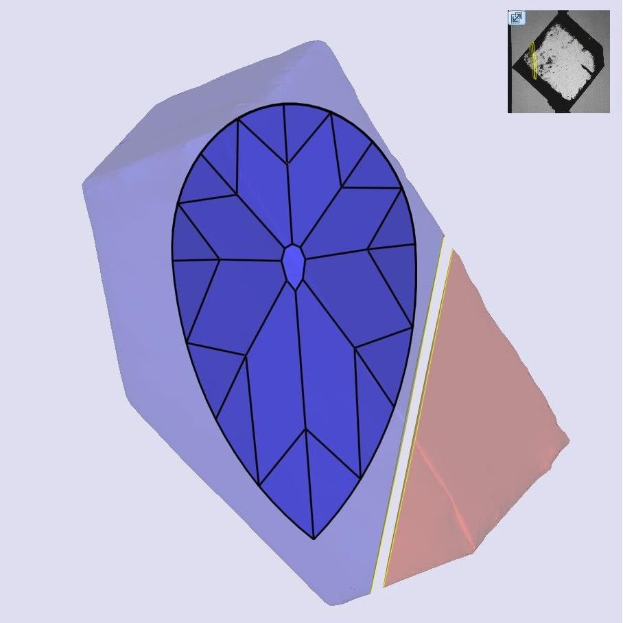 3.17ct | E/VS1 Pear Shape Old Mine Cut Lab Diamond (IGI)