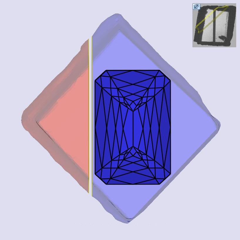 2.91ct | J/VS2 Emerald Shape Lattice Cut Lab Diamond (IGI)-LITHOS Diamond