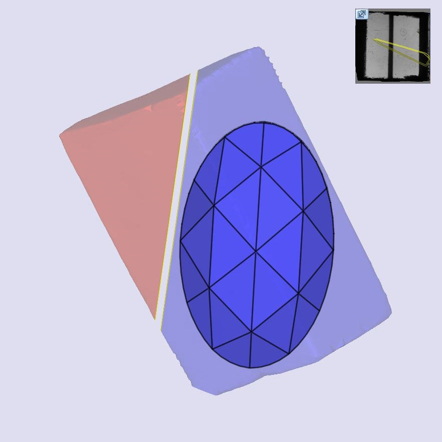 1.80ct | I/VVS2 Oval Shape Rose Cut Lab Diamond (IGI)-LITHOS Diamond