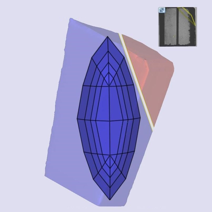 3.55ct | F/VS1 Marquise Shape Step Cut Lab Diamond (IGI)
