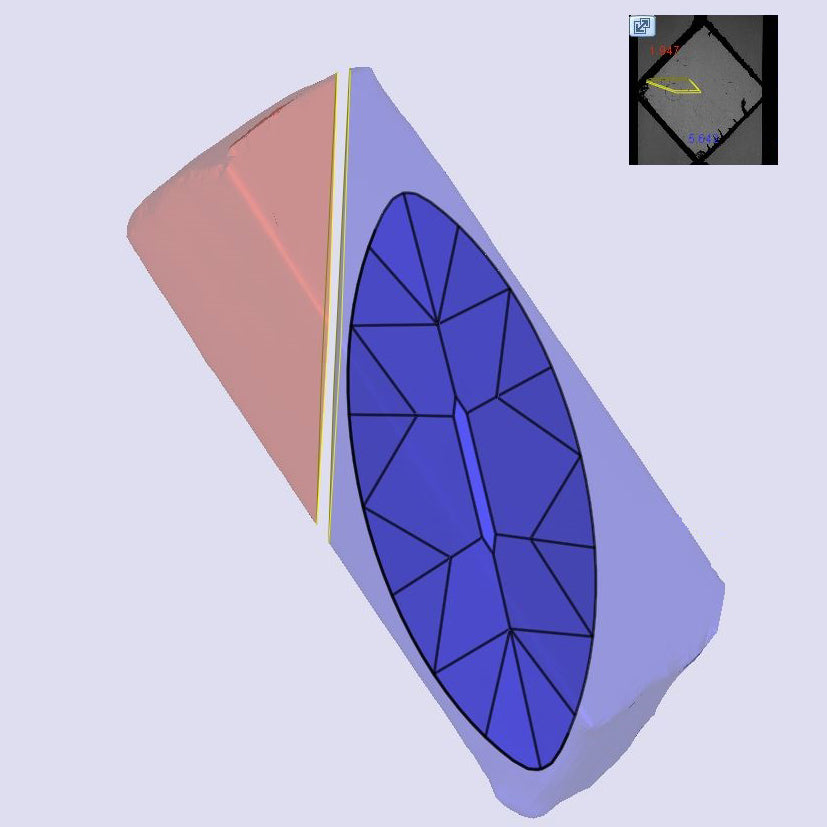 3.55ct | F/VS1 Oval Shape Old Mine Cut Lab Diamond (IGI)