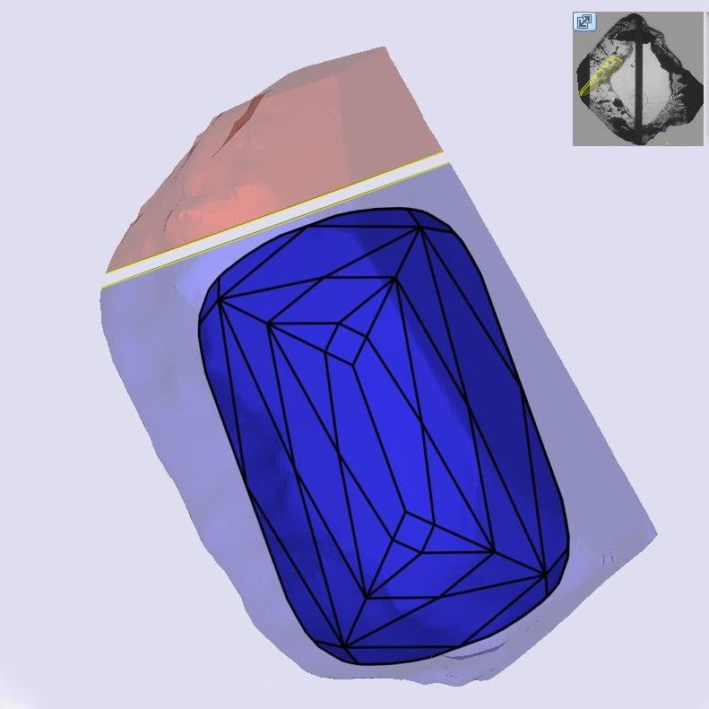 2.77ct | F/VS1 Cushion Shape Lattice Cut Lab Diamond (IGI)