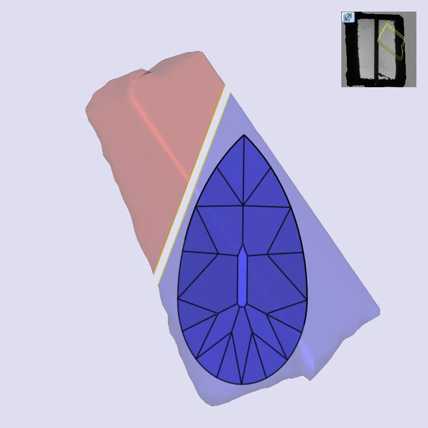 2.27ct | M/VVS2 Champagne Pear Shape Old Mine Cut Lab Diamond (IGI)-LITHOS Diamond