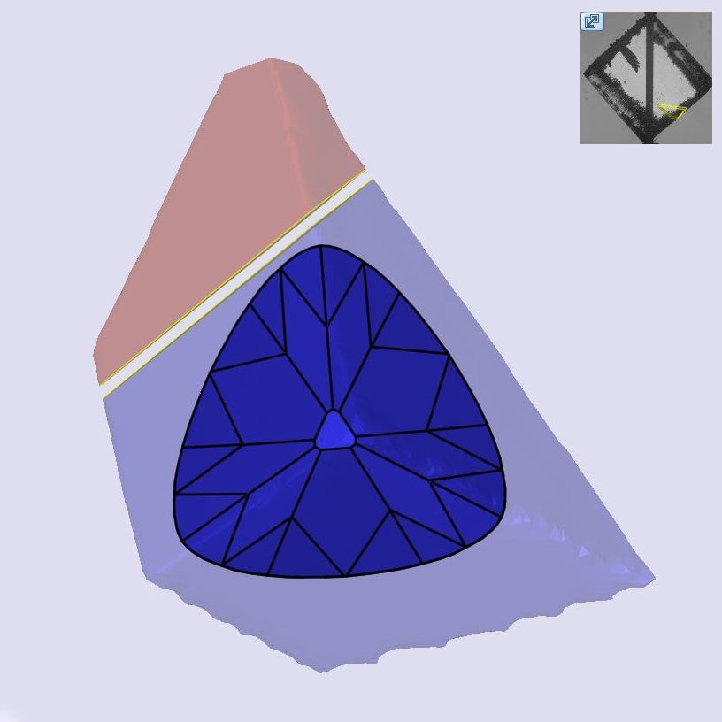 2.07ct | G/VVS2 Trillion Shape Old Mine Cut Lab Diamond (IGI)