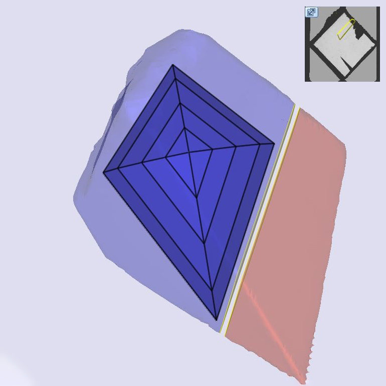 2.00ct | F/VS1 Kite Shape Step Cut Lab Diamond (IGI)