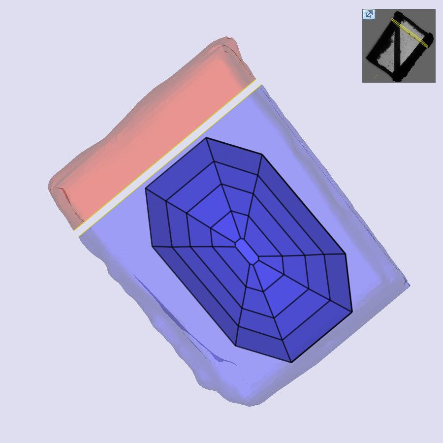 2.80ct | O-P/VS1 Champagne Antique Octagon Shape Step Cut Lab Diamond (IGI)-LITHOS Diamond