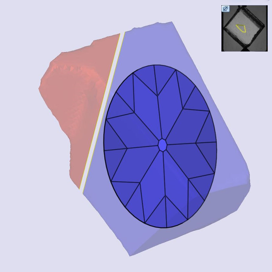 3.70ct | F/VS1 Oval Shape Old Mine Cut Lab Diamond (IGI)
