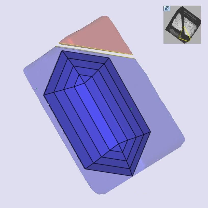 1.51ct | F/VVS2 Hexagon Shape Step Cut Lab Diamond (IGI)