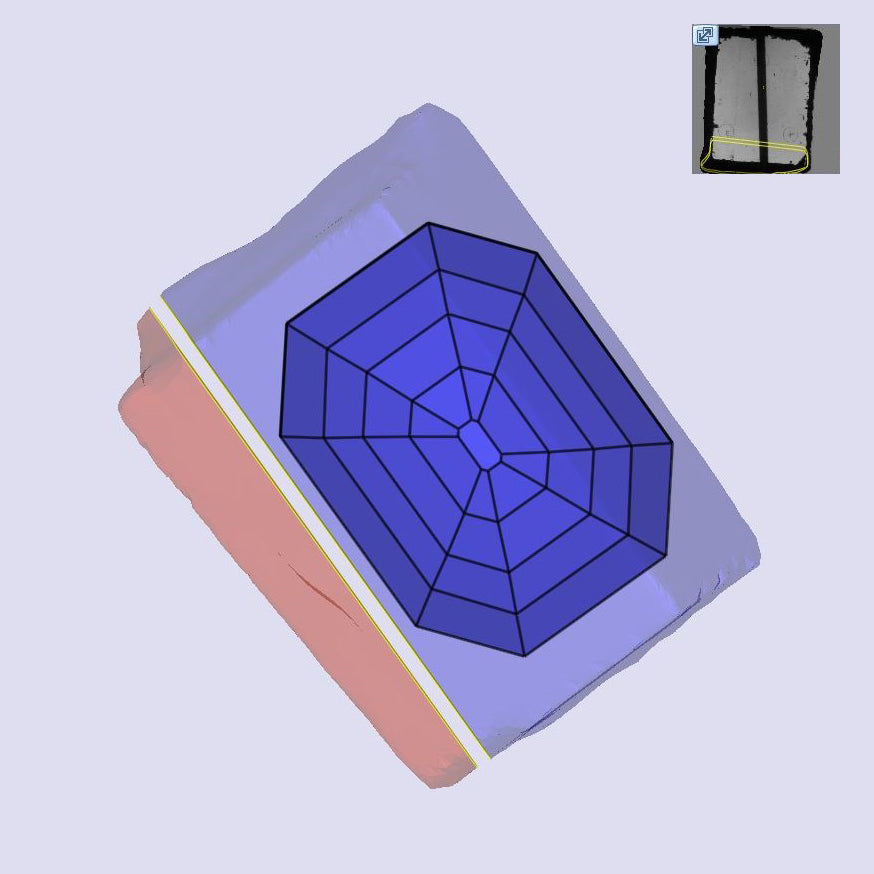 2.90ct | K/VS1 Champagne Octagon Shape Step Cut Lab Diamond (IGI)-LITHOS Diamond