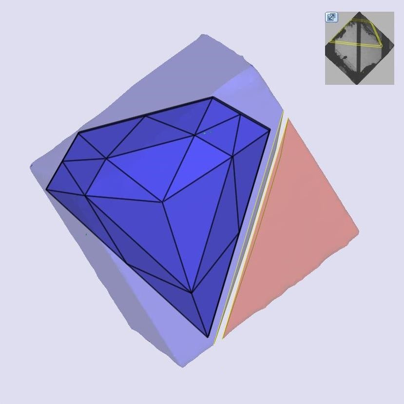3.02ct | D/VVS2 Shield Shape Rose Cut Lab Diamond (IGI)