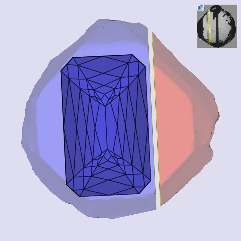 2.42ct | F/VS1 Emerald Shape Lattice Cut Lab Diamond (IGI)