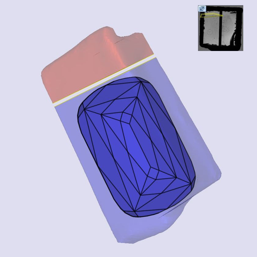 3.96ct | Q-R/VS1 Champagne Cushion Shape Lattice Cut Lab Diamond (IGI)-LITHOS Diamond