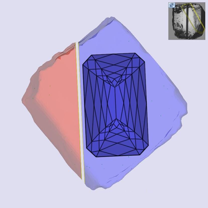2.70ct | F/VS1 Emerald Shape Lattice Cut Lab Diamond (IGI)