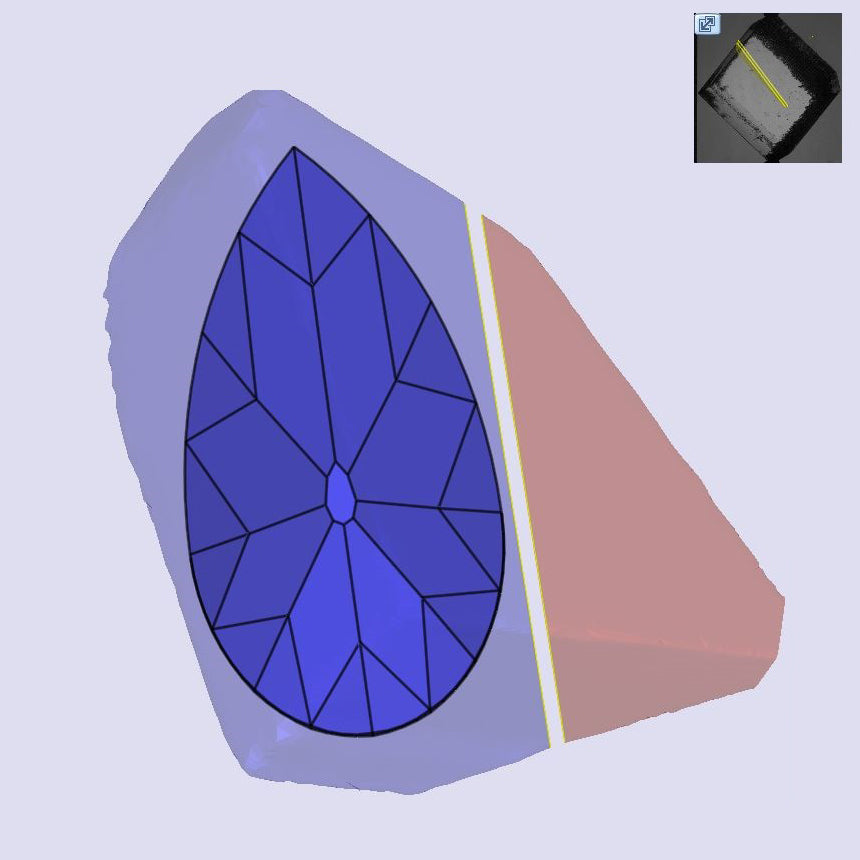 3.03ct | F/VS1 Pear Shape Old Mine Cut Lab Diamond (IGI)