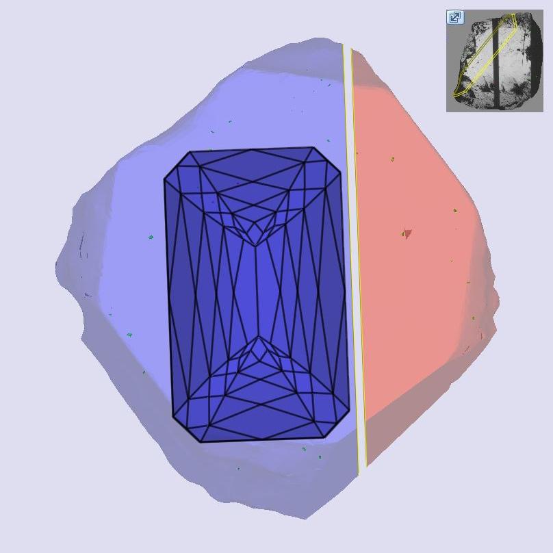 2.59ct | E/VVS2 Emerald Shape Lattice Cut Lab Diamond (IGI)