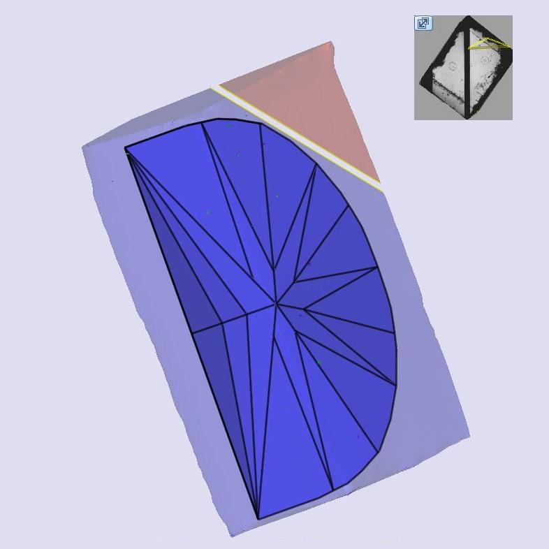 1.81ct | E/VS1 Half Moon Shape Brilliant Cut Lab Diamond (IGI)