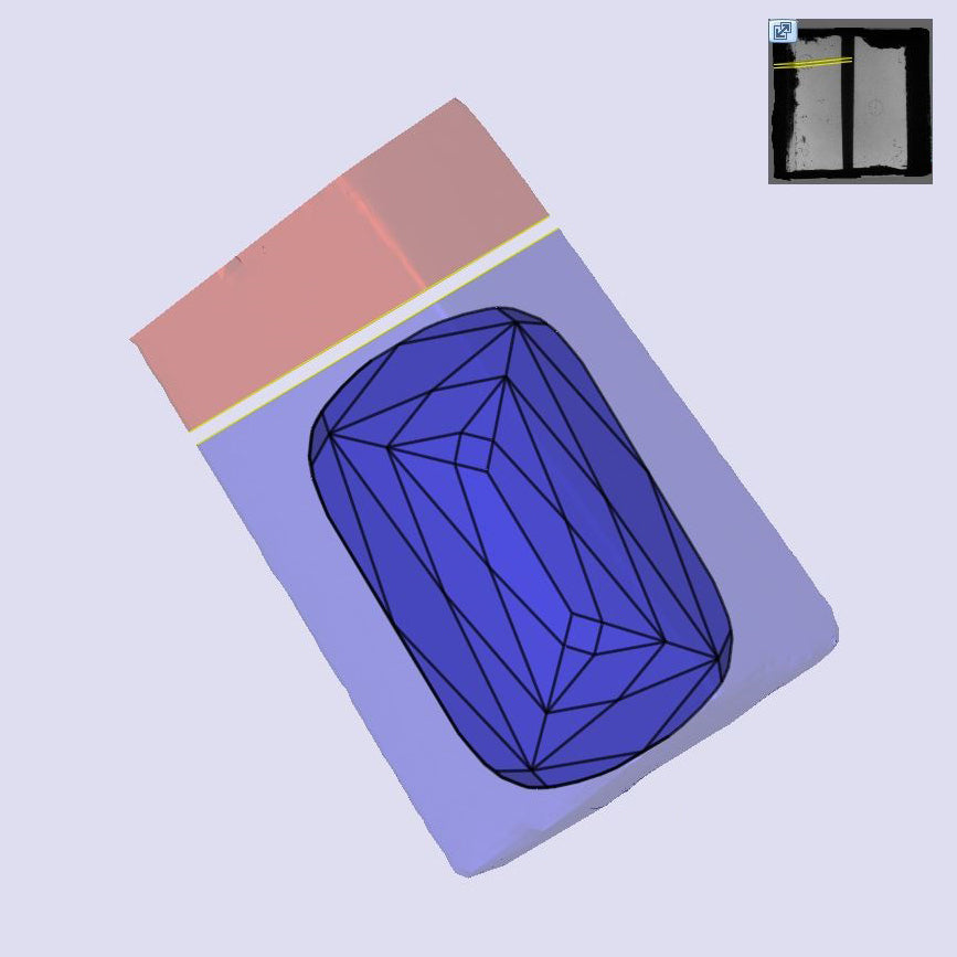 3.86ct | N/VS1 Champagne Cushion Shape Lattice Cut Lab Diamond (IGI)-LITHOS Diamond