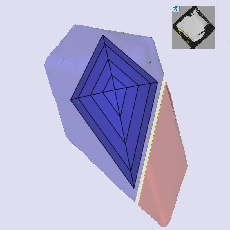 3.02ct | F/VS1 Kite Shape Step Cut Lab Diamond (IGI)