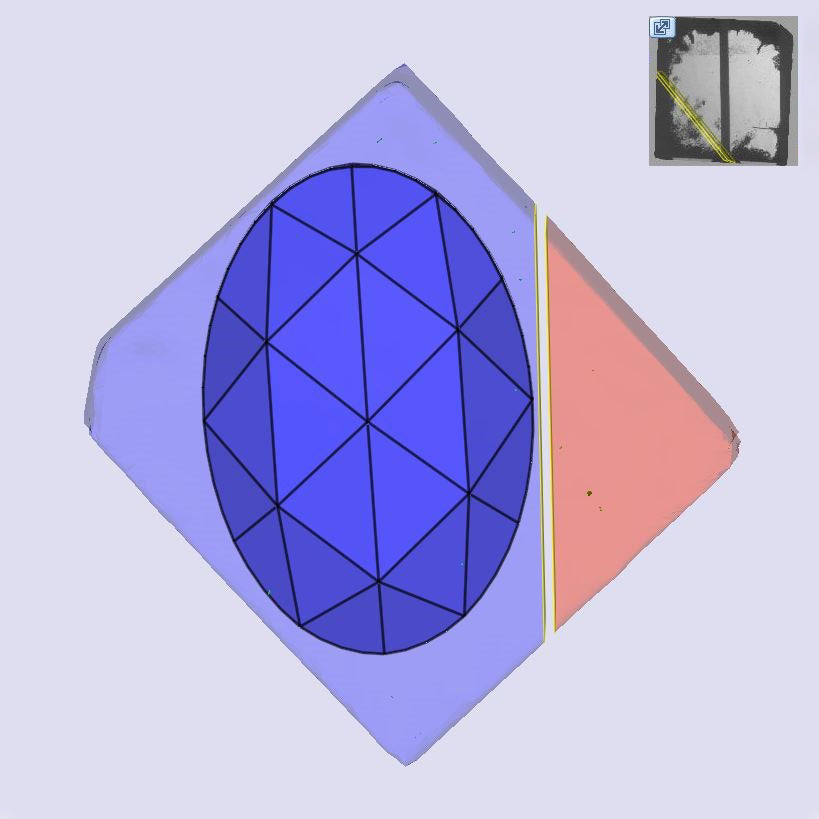 1.85ct | F/VS1 Oval Shape Rose Cut Lab Diamond (IGI)