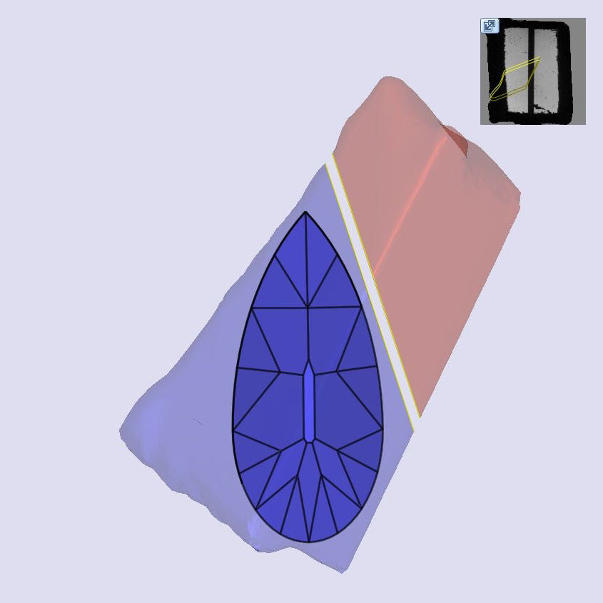 2.33ct | M/VS1 Champagne Pear Shape Old Mine Cut Lab Diamond (IGI)-LITHOS Diamond