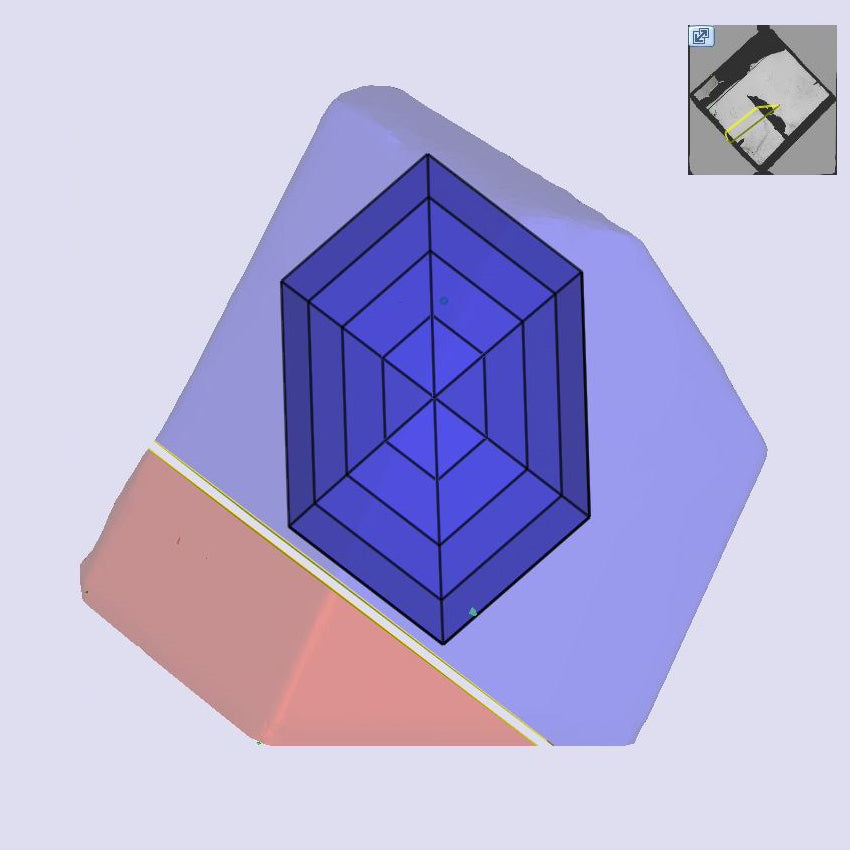 2.95ct | E/VS1 Hexagon Shape Step Cut Lab Diamond (IGI)