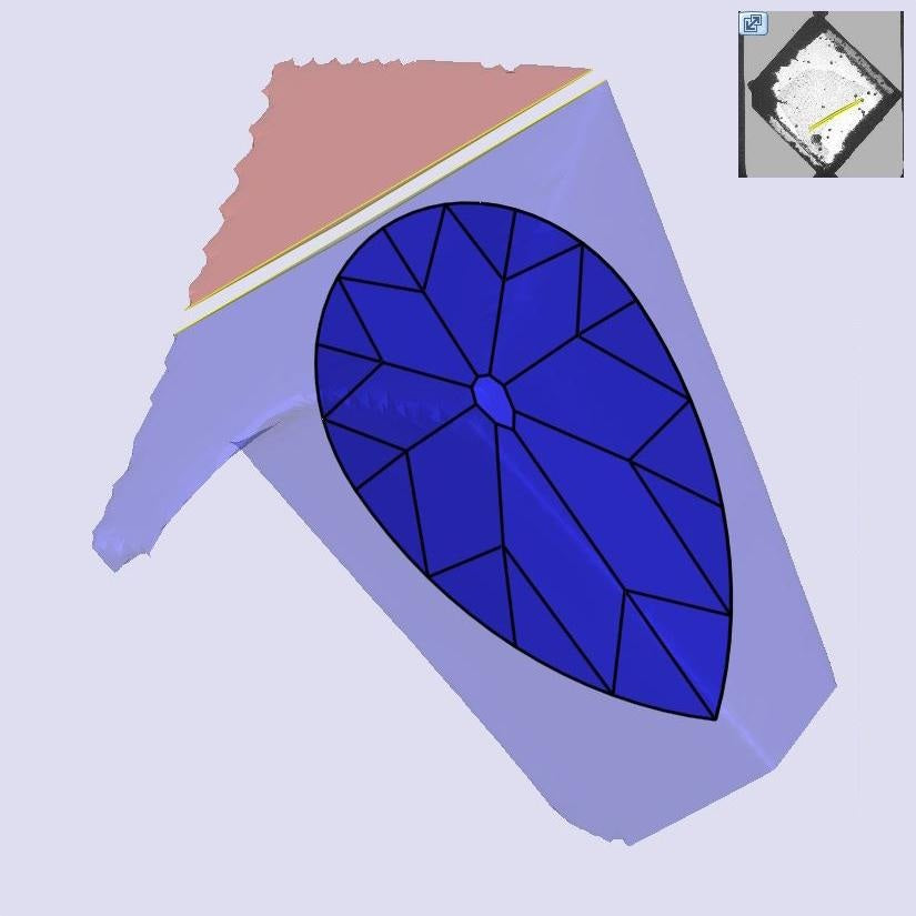 2.32ct | F/VS1 Pear Shape Old Mine Cut Lab Diamond (IGI)