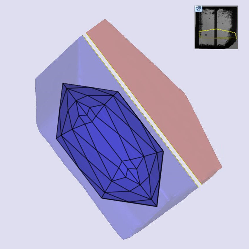 2.64ct | F/VVS2 Hexagon Shape Lattice Cut Lab Diamond (IGI)