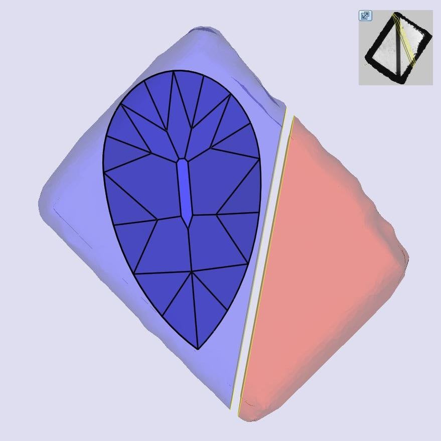 1.54ct | M/VS1 Champagne Pear Shape Old Mine Cut Lab Diamond (IGI)-LITHOS Diamond