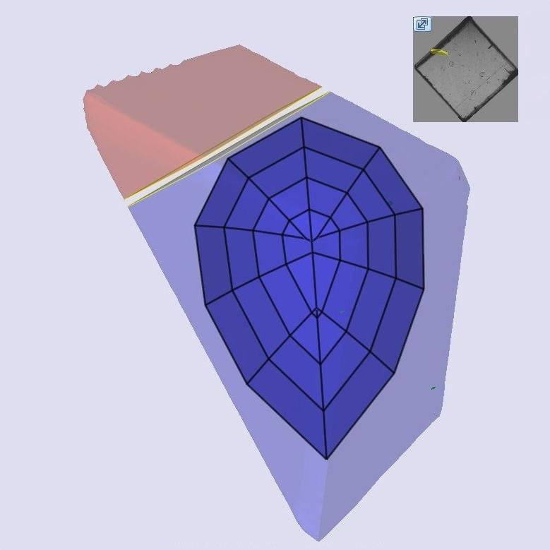 1.66ct | E/VVS2 Pear Shape Step Cut Lab Diamond (IGI)