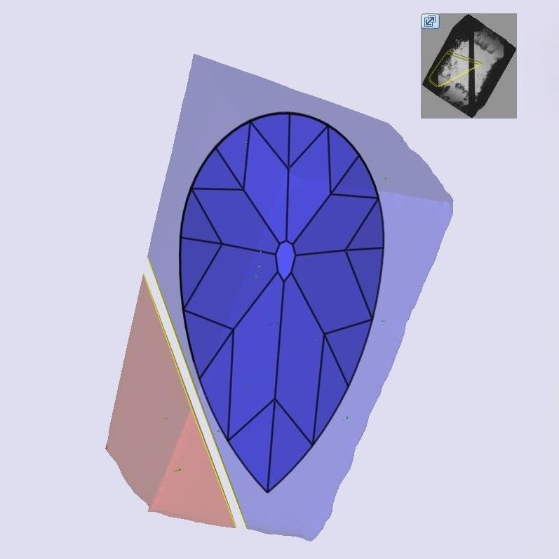 2.15ct | E/VS1 Pear Shape Old Mine Cut Lab Diamond (IGI)