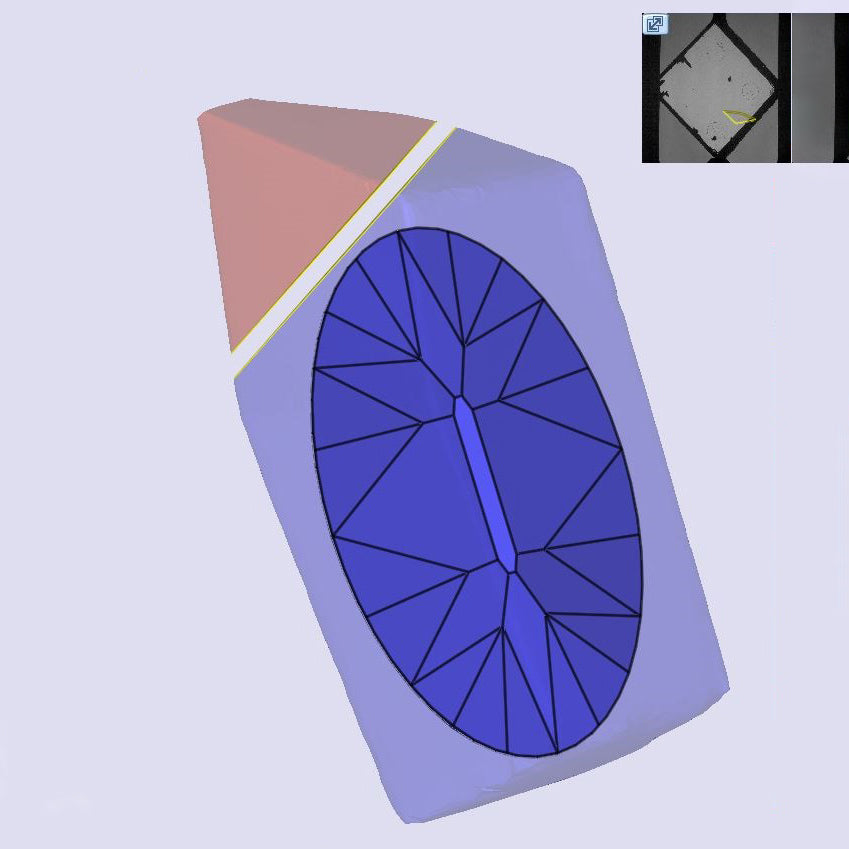2.17ct | F/VVS2 Oval Shape Old Mine Cut Lab Diamond (IGI)