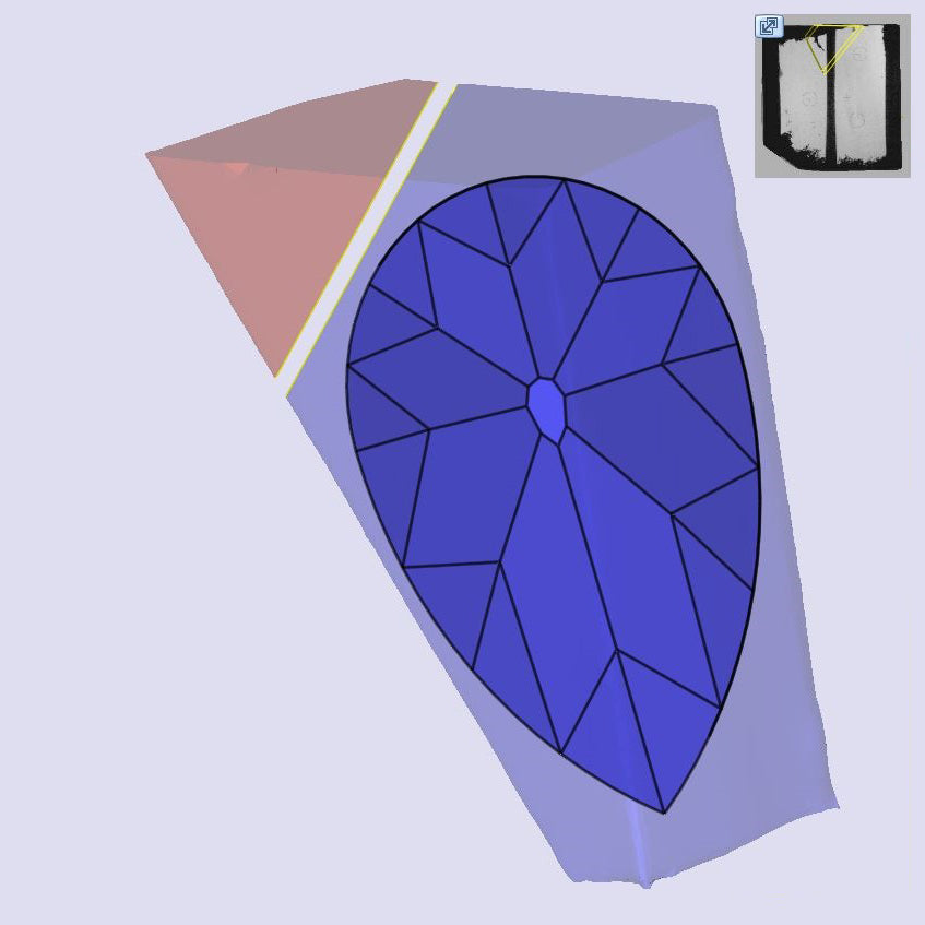 3.96ct | F/VVS2 Pear Shape Old Mine Cut Lab Diamond (IGI)