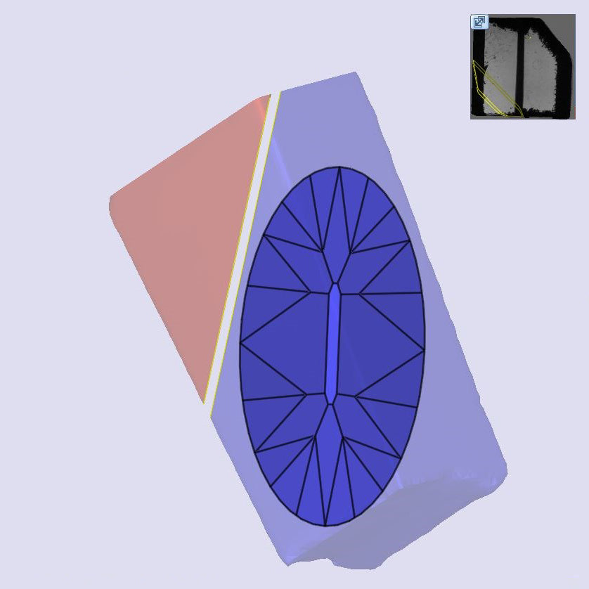 3.16ct | K/VS1 Champagne Oval Shape Old Mine Cut Lab Diamond (IGI)-LITHOS Diamond