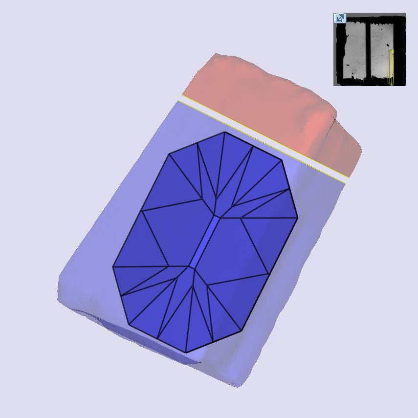 3.40ct | S-T/VS1 Champagne Octagon Shape Old Mine Cut Lab Diamond (IGI)-LITHOS Diamond