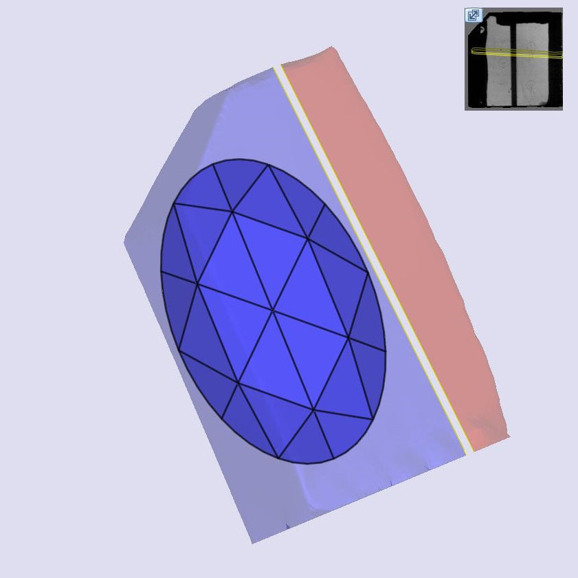 1.87ct | F/VS2 Oval Shape Rose Cut Lab Diamond (IGI)