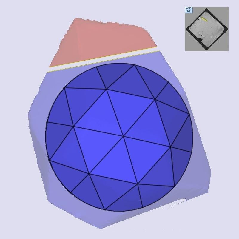 0.71ct | F/VVS2 Round Shape Rose Cut Lab Diamond (IGI)